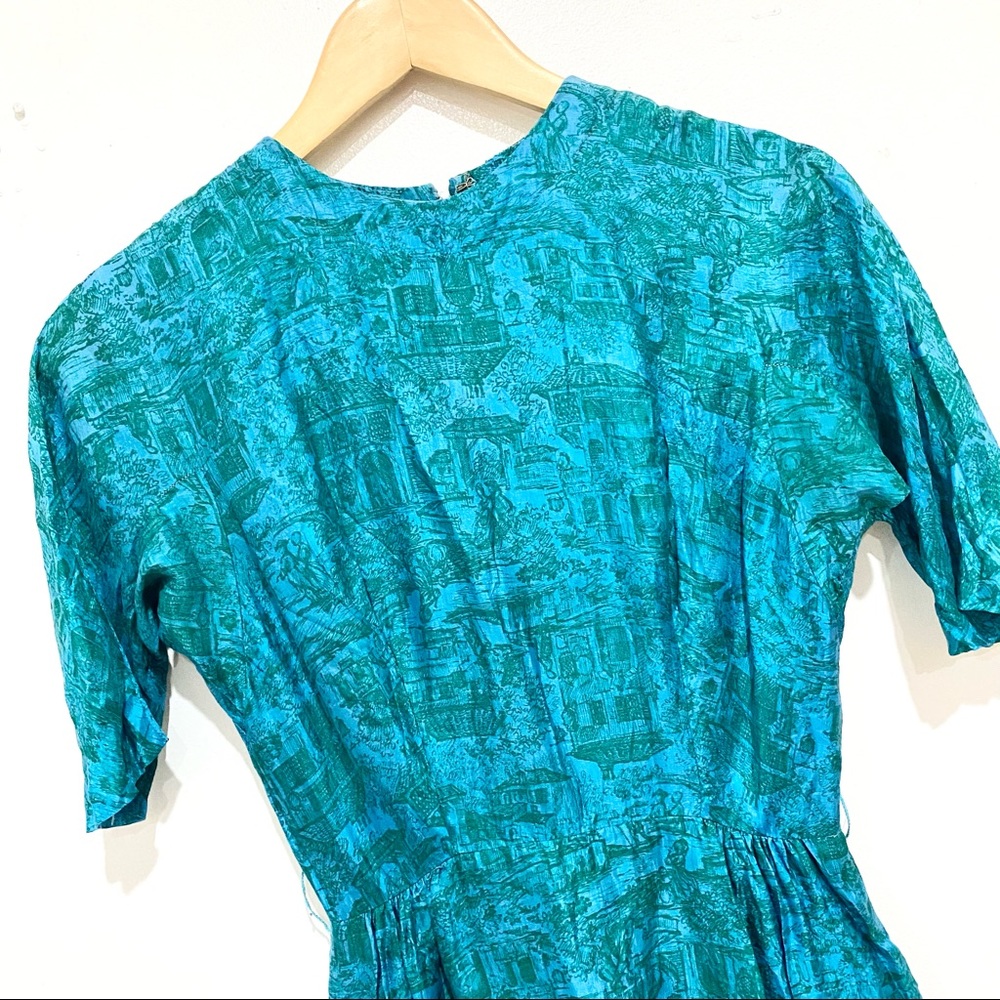 Vintage Aqua Dress